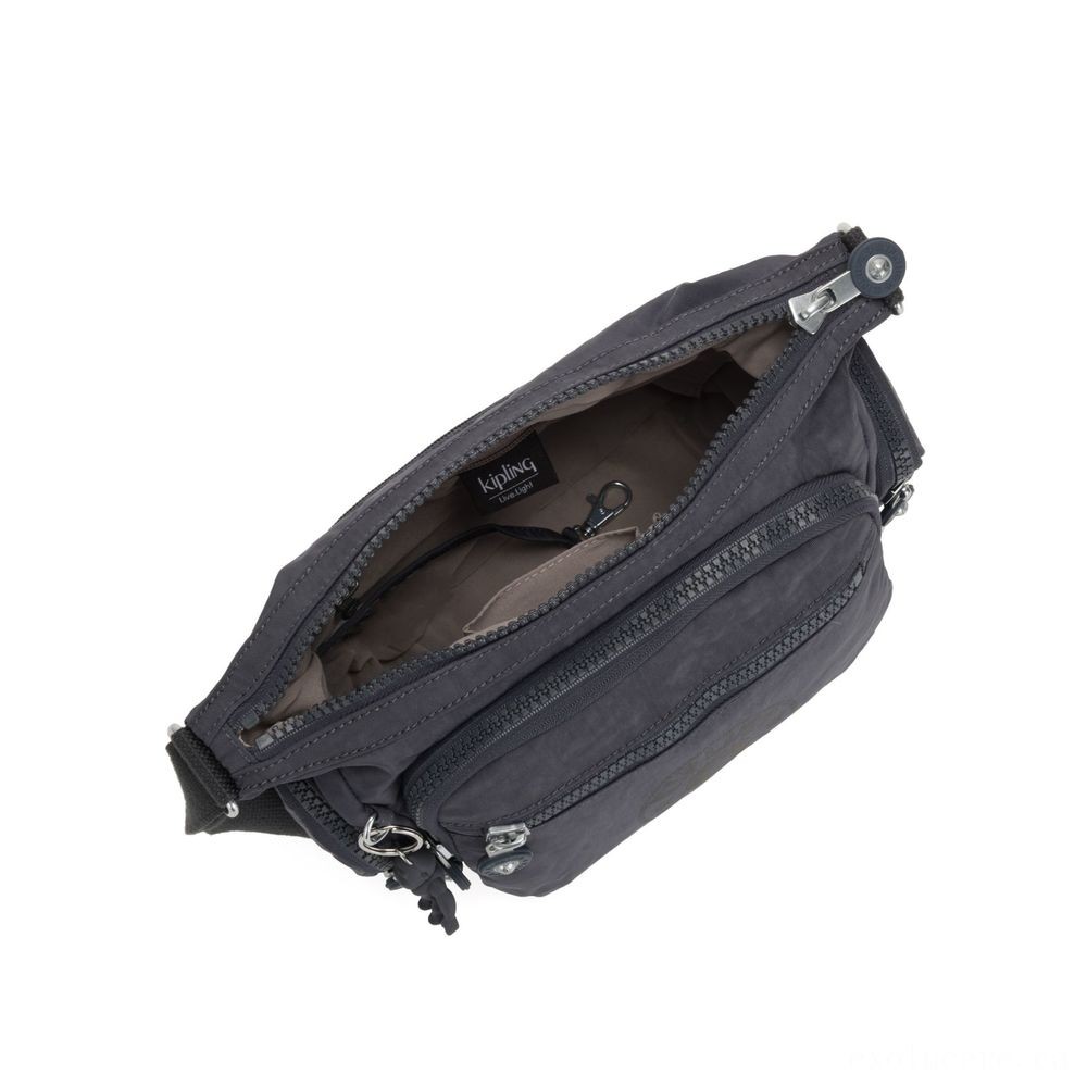 Web Sale - Kipling GABBIE S Crossbody Bag with Phone Chamber Evening Grey Nc. - Black Friday Frenzy:£24