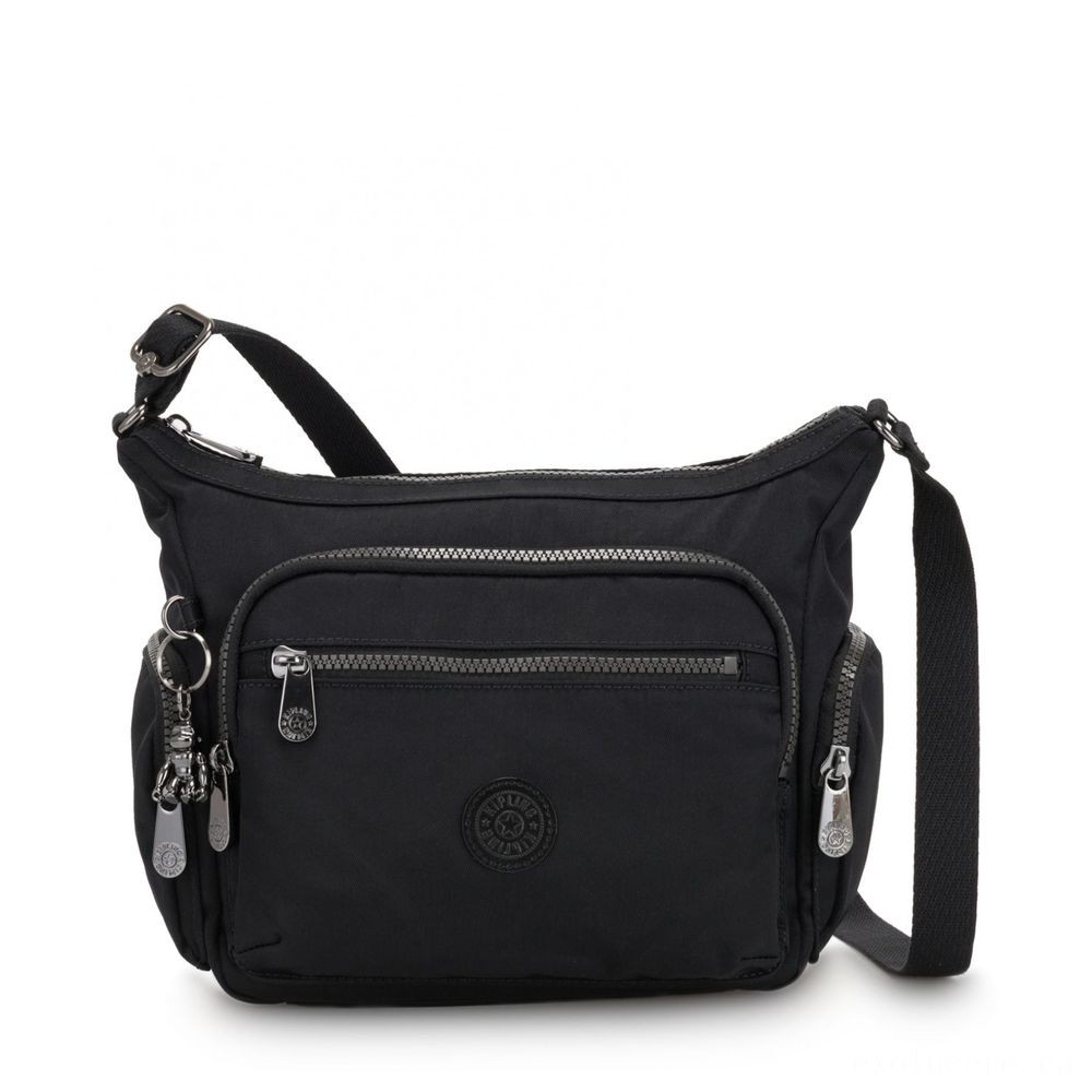 Early Bird Sale - Kipling GABBIE S Crossbody Bag with Phone Compartment Rich Black. - One-Day Deal-A-Palooza:£45