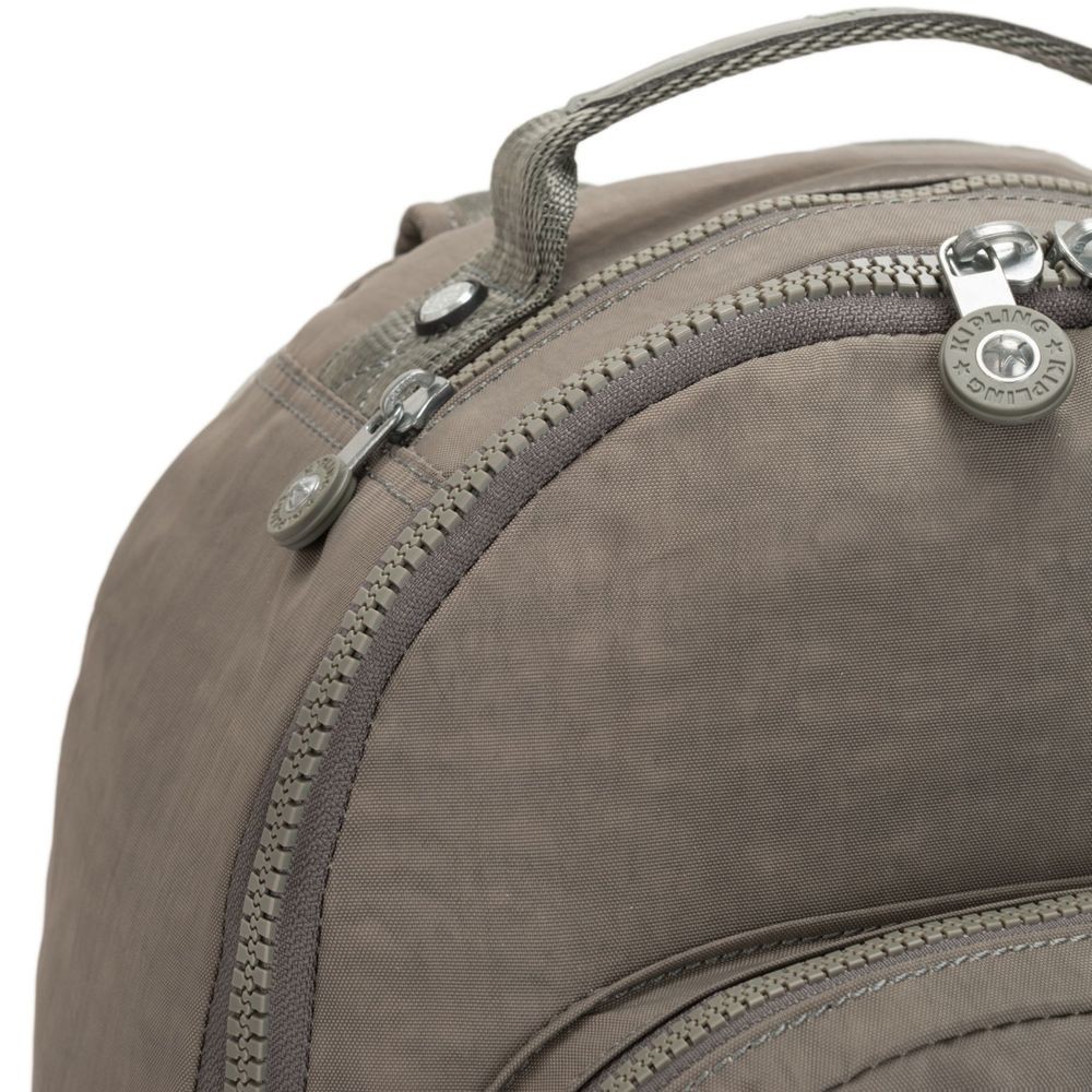 Kipling SEOUL Huge backpack along with Laptop pc Security Seagrass.