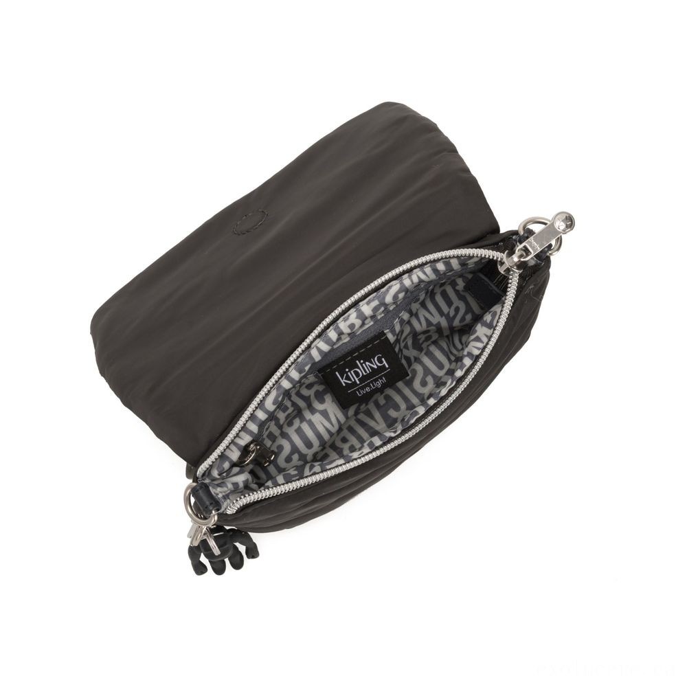 Click Here to Save - Kipling TULIA Small Puff effect 2-in-1 Crossbody/Bum Bag Cold Weather Black. - Clearance Carnival:£42[nebag5088ca]