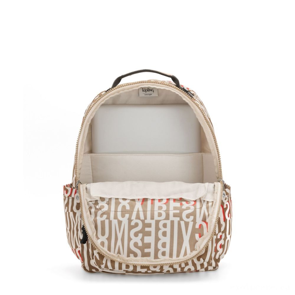 Black Friday Sale - Kipling SEOUL Sizable backpack along with Laptop Security Center Imprint. - Weekend:£39