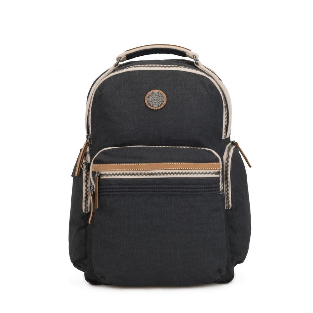Kipling OSHO Huge backpack with organsiational wallets Casual Grey.