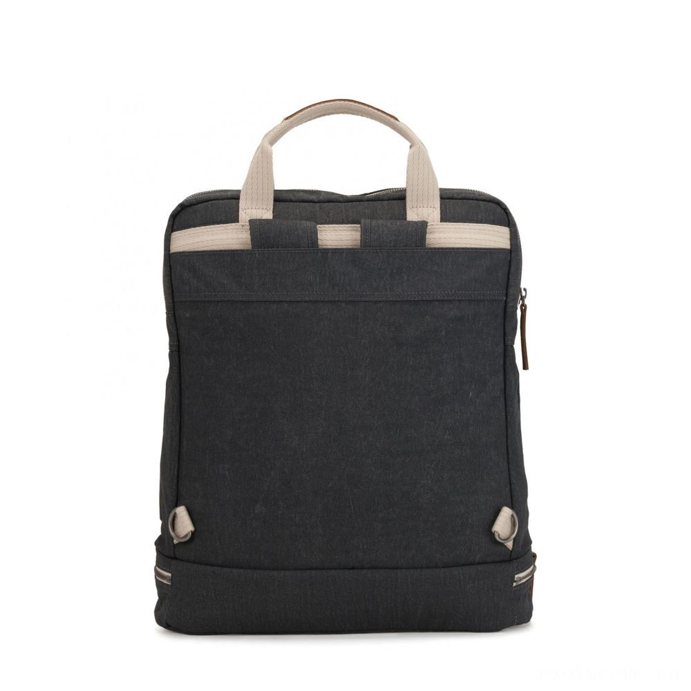Kipling KOMORI M Channel backpack with Notebook security Laid-back Grey.