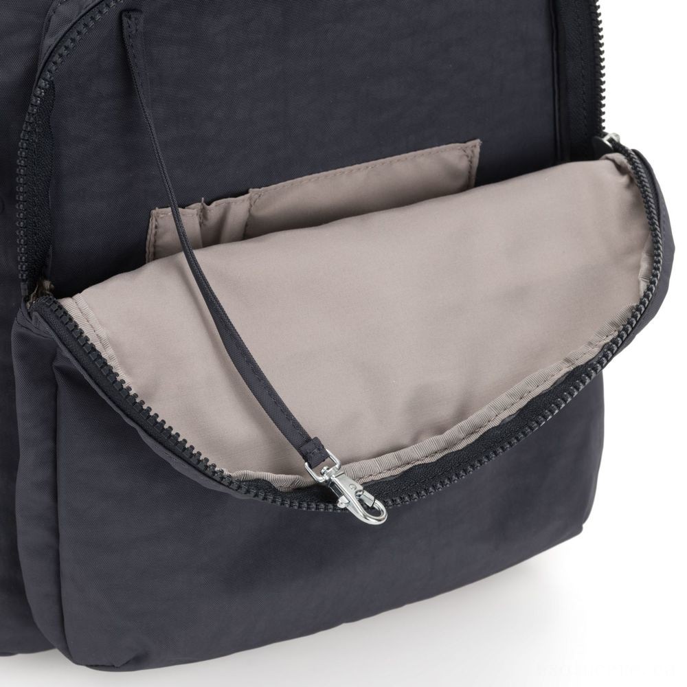 Kipling SEOUL Sizable bag with Laptop computer Defense Evening Grey.