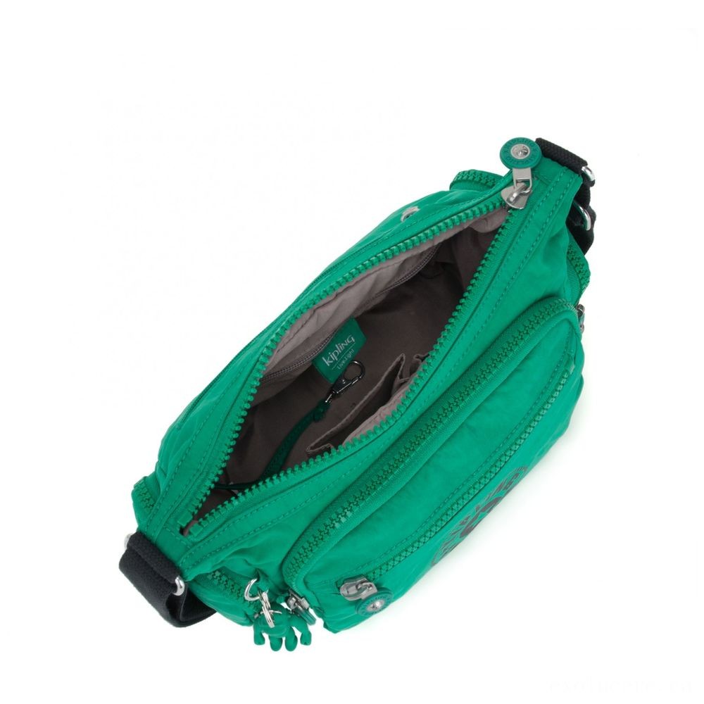Kipling GABBIE S Crossbody Bag along with Phone Chamber Lively Environment-friendly.