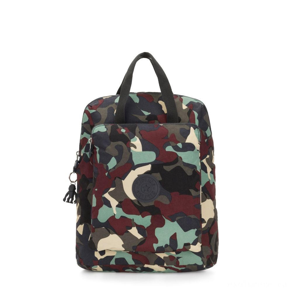 Kipling KAZUKI Big 2-in-1 Shoulderbag and also Backpack Camouflage Sizable.