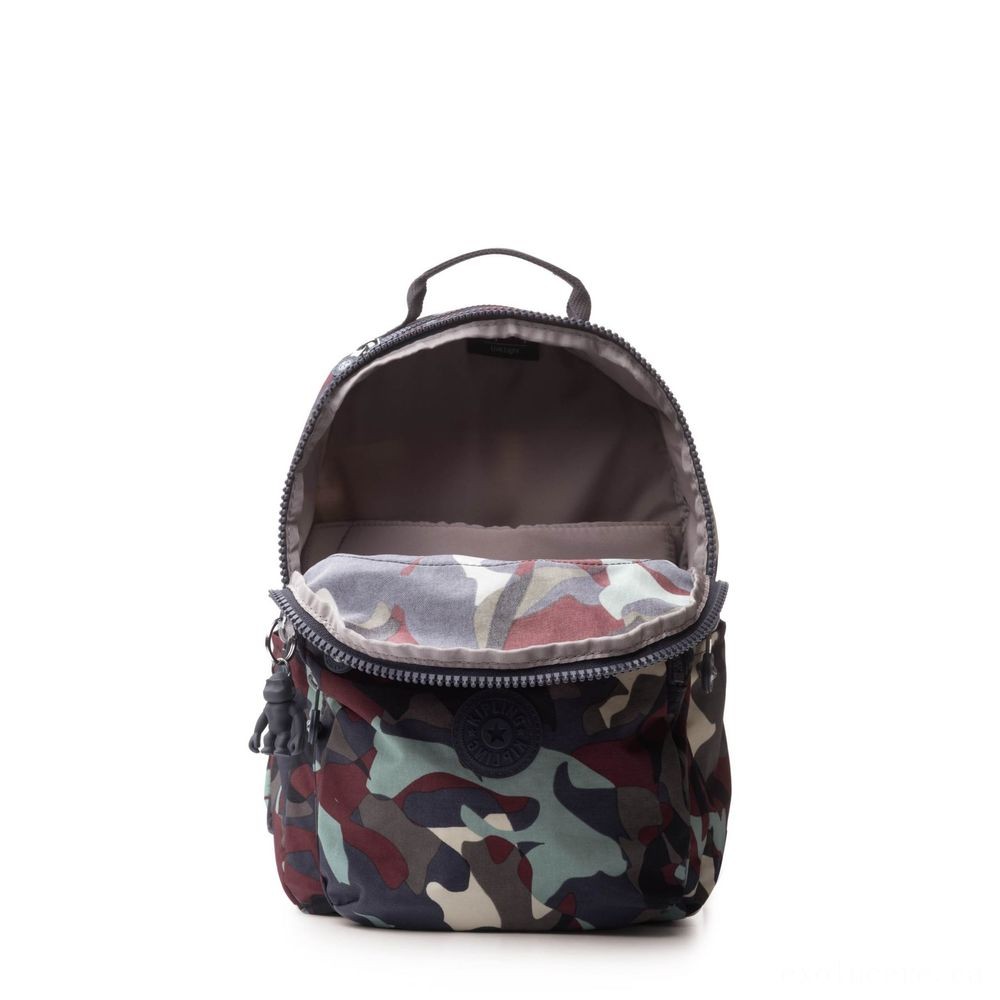 Kipling SEOUL S Tiny Backpack along with Tablet Area Camo Large.