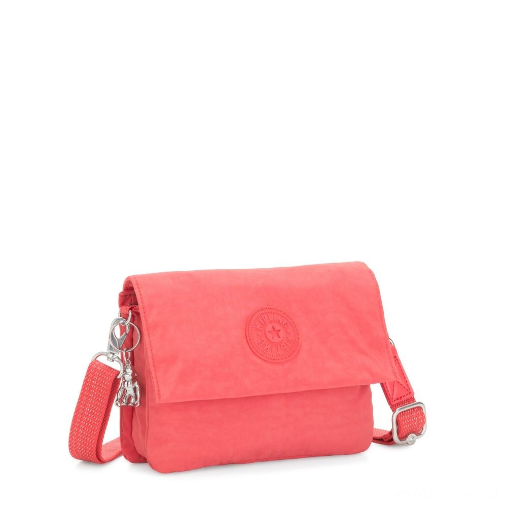Online Sale - Kipling OSYKA 2 in 1 Crossbody and also Pouch with Memory Card Slots Papaya. - Click and Collect Cash Cow:£32[jcbag5124ba]