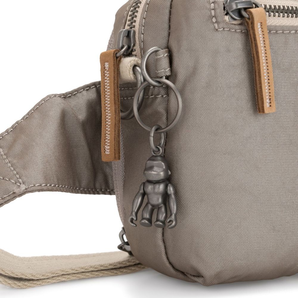 90% Off - Kipling HALIMA 2-in-1 Exchangeable Crossbody and also Bumbag Fungi Metallic. - E-commerce End-of-Season Sale-A-Thon:£33[cobag5130li]