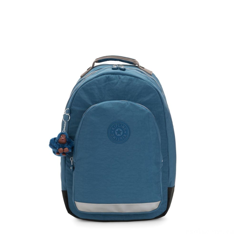 Kipling CLASS ROOM Huge backpack with notebook protection Mystic Blue.