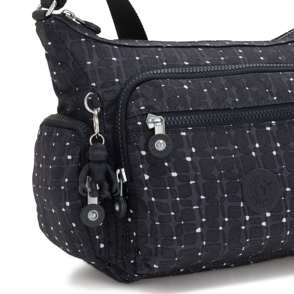 Web Sale - Kipling GABBIE S Crossbody Bag along with Phone Chamber Tile Imprint. - Surprise:£26