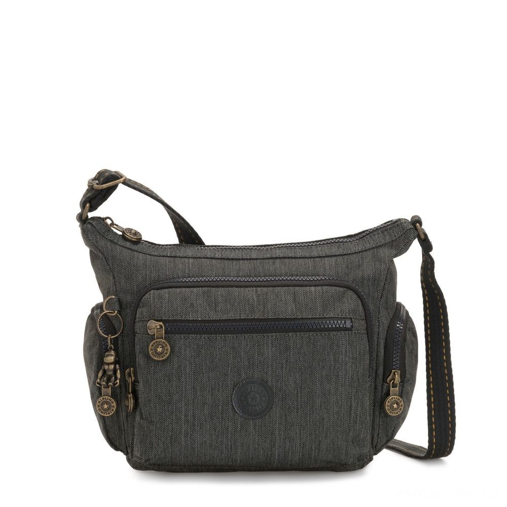Kipling GABBIE S Tiny Crossbody Bag with a number of compartments Black Indigo.