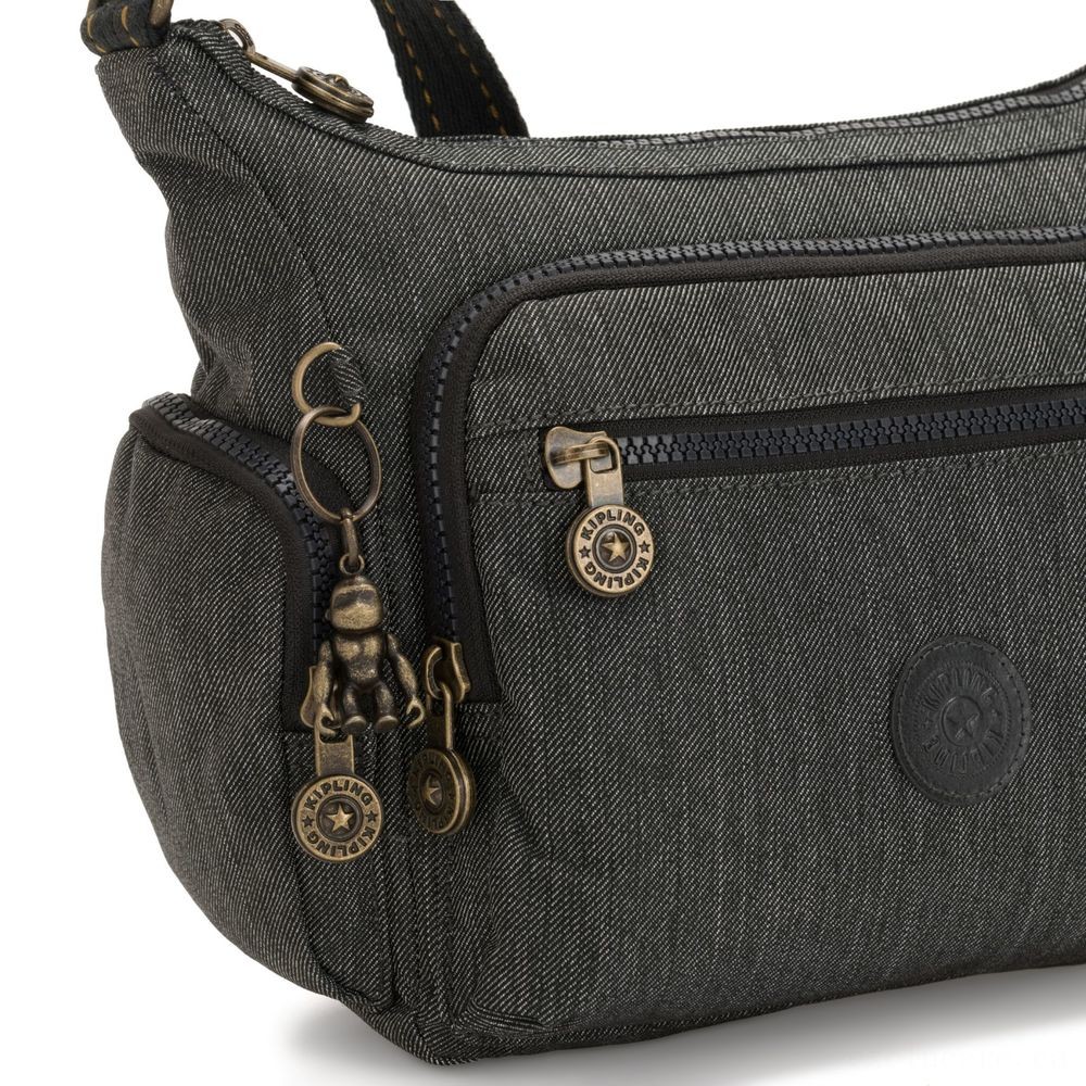 Kipling GABBIE S Little Crossbody Bag along with a number of compartments Black Indigo.