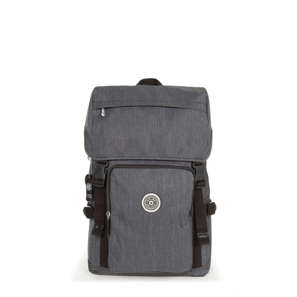 Kipling YANTIS REFLECTIVE Large backpack along with reflective textile as well as laptop computer security Reflective Peppery.
