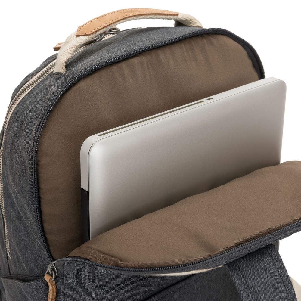 Kipling TROY Big Bag along with cushioned laptop pc chamber Informal Grey.