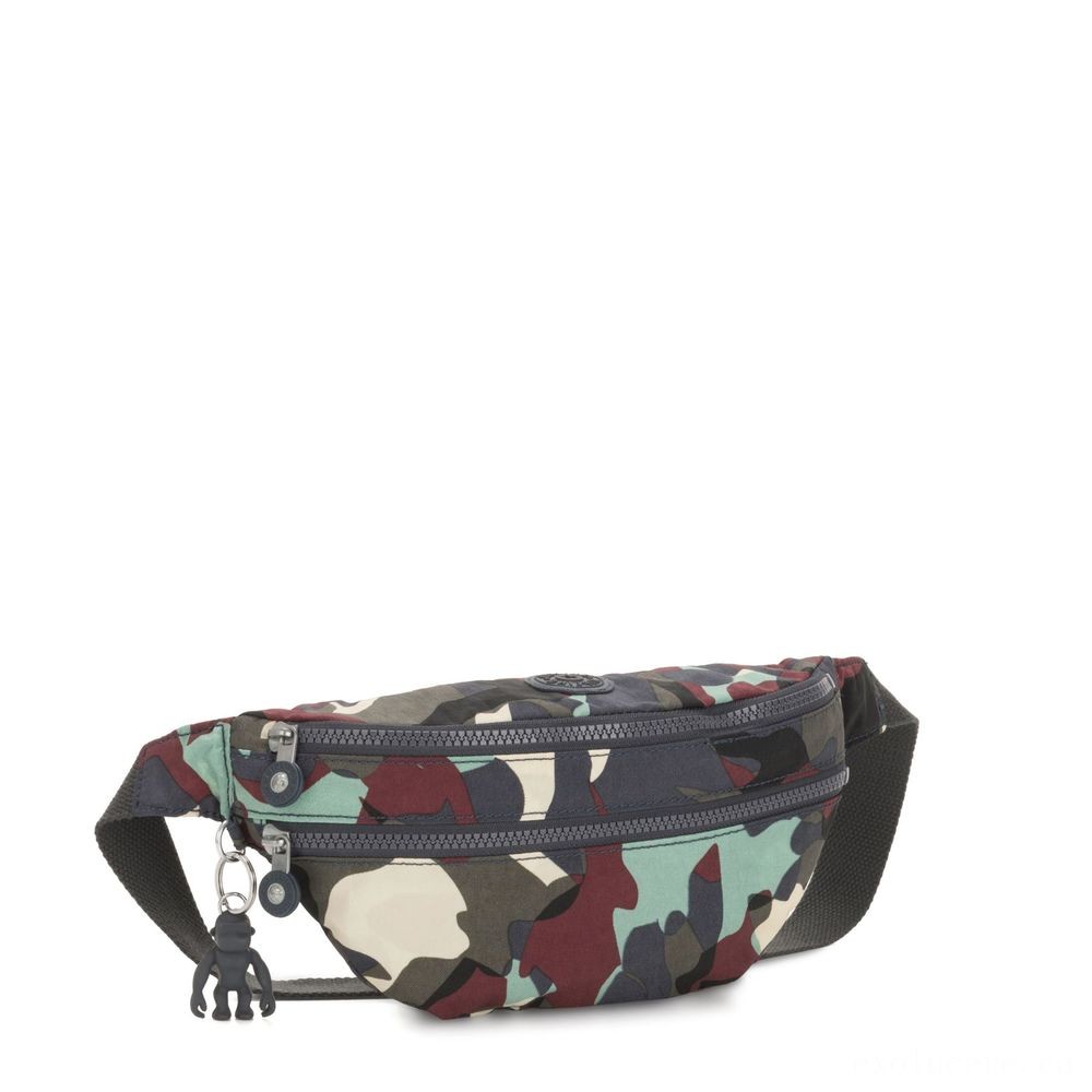 Fall Sale - Kipling SARA Medium Bumbag Convertible to Crossbody Bag Camouflage Big. - Extravaganza:£31