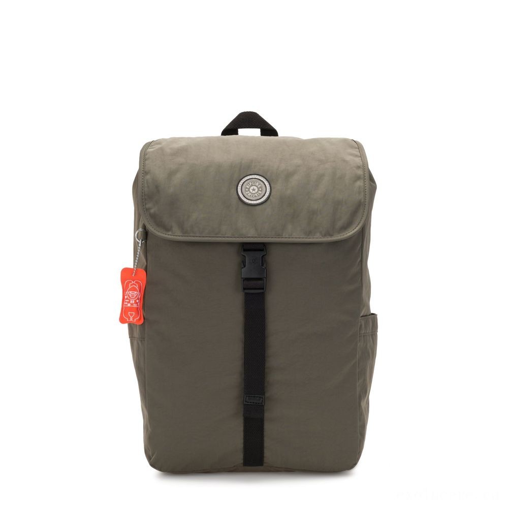 Kipling WINTON Huge bag along with pushbuckle fastening and also laptop defense Cool Moss.