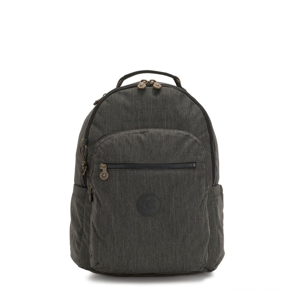 Kipling SEOUL Large backpack along with Laptop Protection Black Indigo.