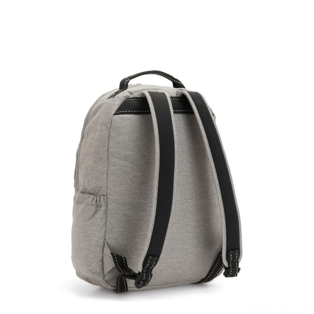 Kipling SEOUL Sizable bag with Laptop computer Defense Chalk Grey.