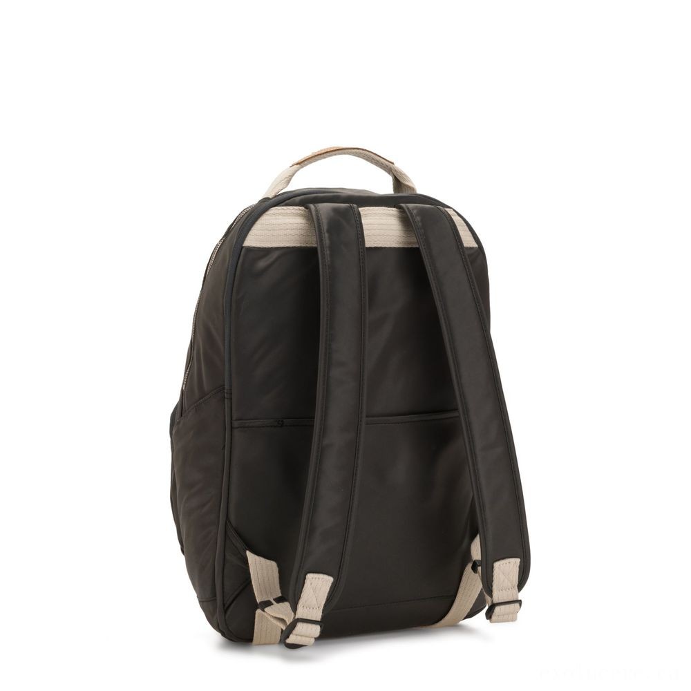 New Year's Sale - Kipling TROY Big Bag with cushioned laptop pc compartment Delicate Black. - Weekend Windfall:£50[bebag5174nn]