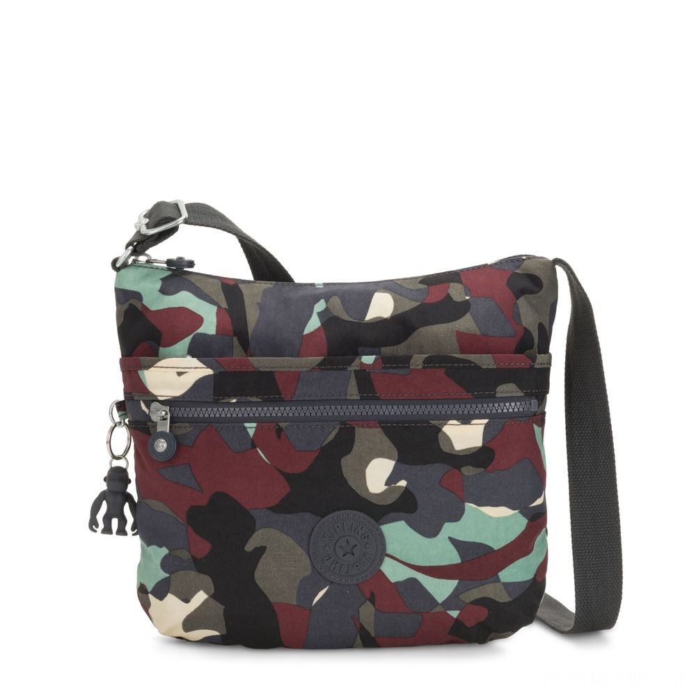 Kipling ARTO Shoulder Bag Around Body System Camouflage Huge.