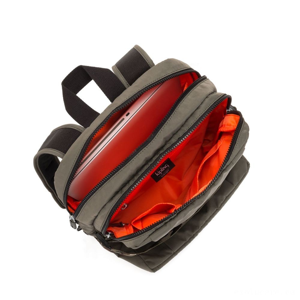Kipling TAMIKO Channel backpack with clasp fastening and also laptop protection Cool Marsh C.
