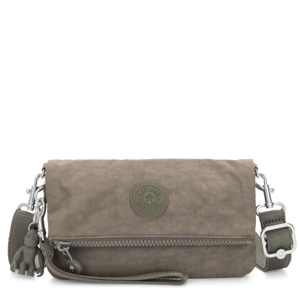 Kipling LYNNE Small Crossbody Bag along with Removable Changeable Shoulder strap Seagrass.