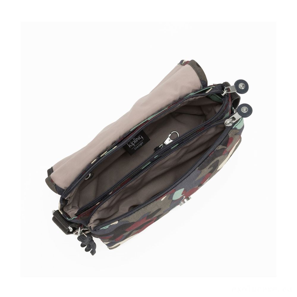 Price Drop - Kipling NITANY Medium Crossbody Bag Camouflage Sizable. - Unbelievable:£37[labag5200ma]