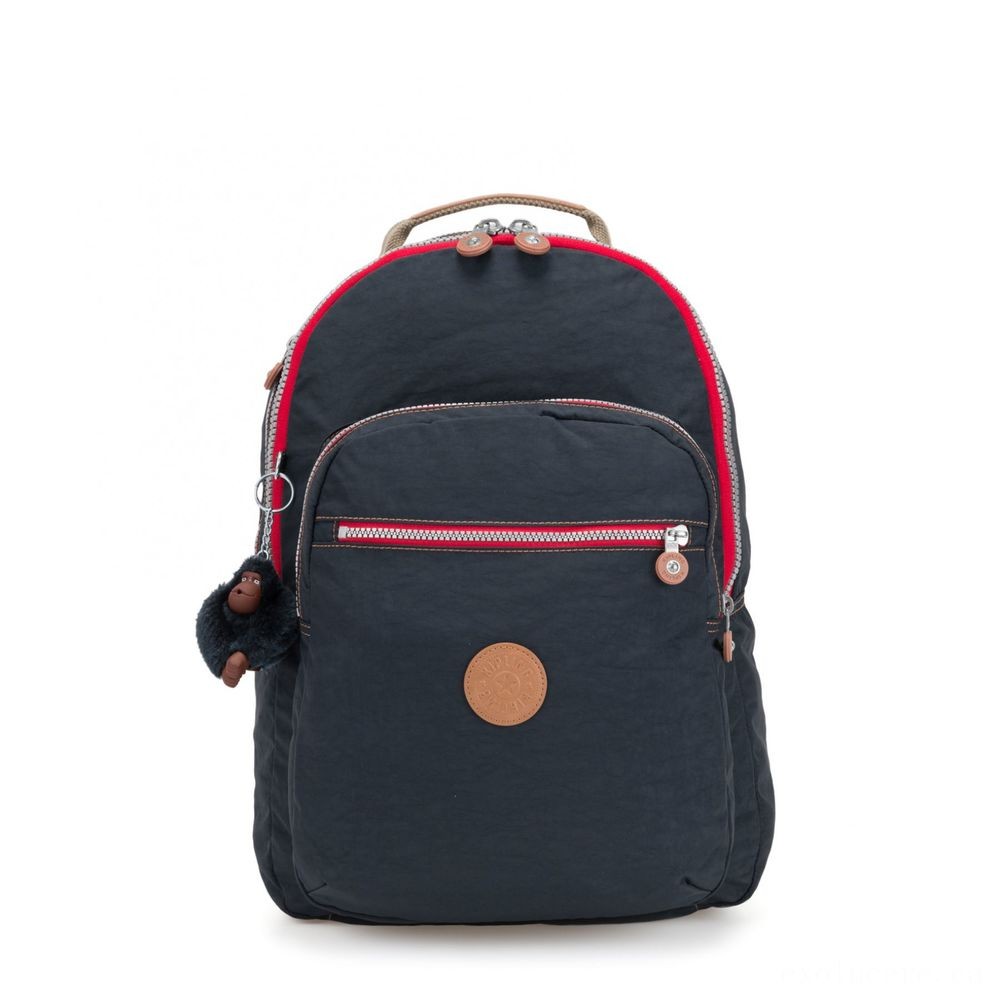 Kipling CLAS SEOUL Huge backpack with Laptop computer Protection Correct Navy C.