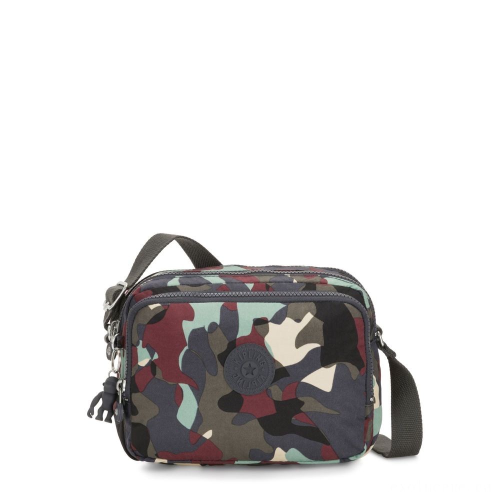 Web Sale - Kipling SILEN Small Around Physical Body Handbag Camouflage Sizable. - Frenzy:£39