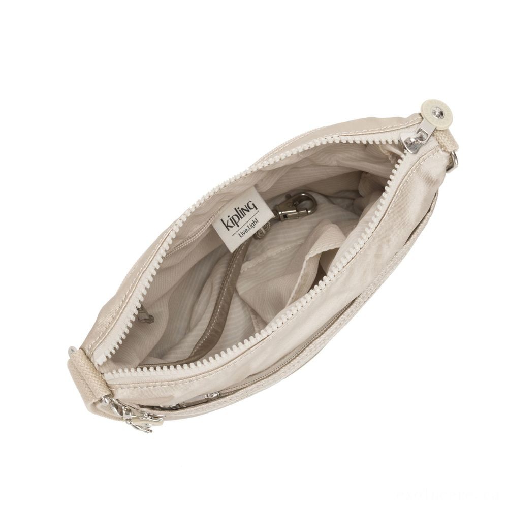 Online Sale - Kipling ARTO S Small Cross-Body Bag Cloud Metal. - Halloween Half-Price Hootenanny:£32[nebag5216ca]