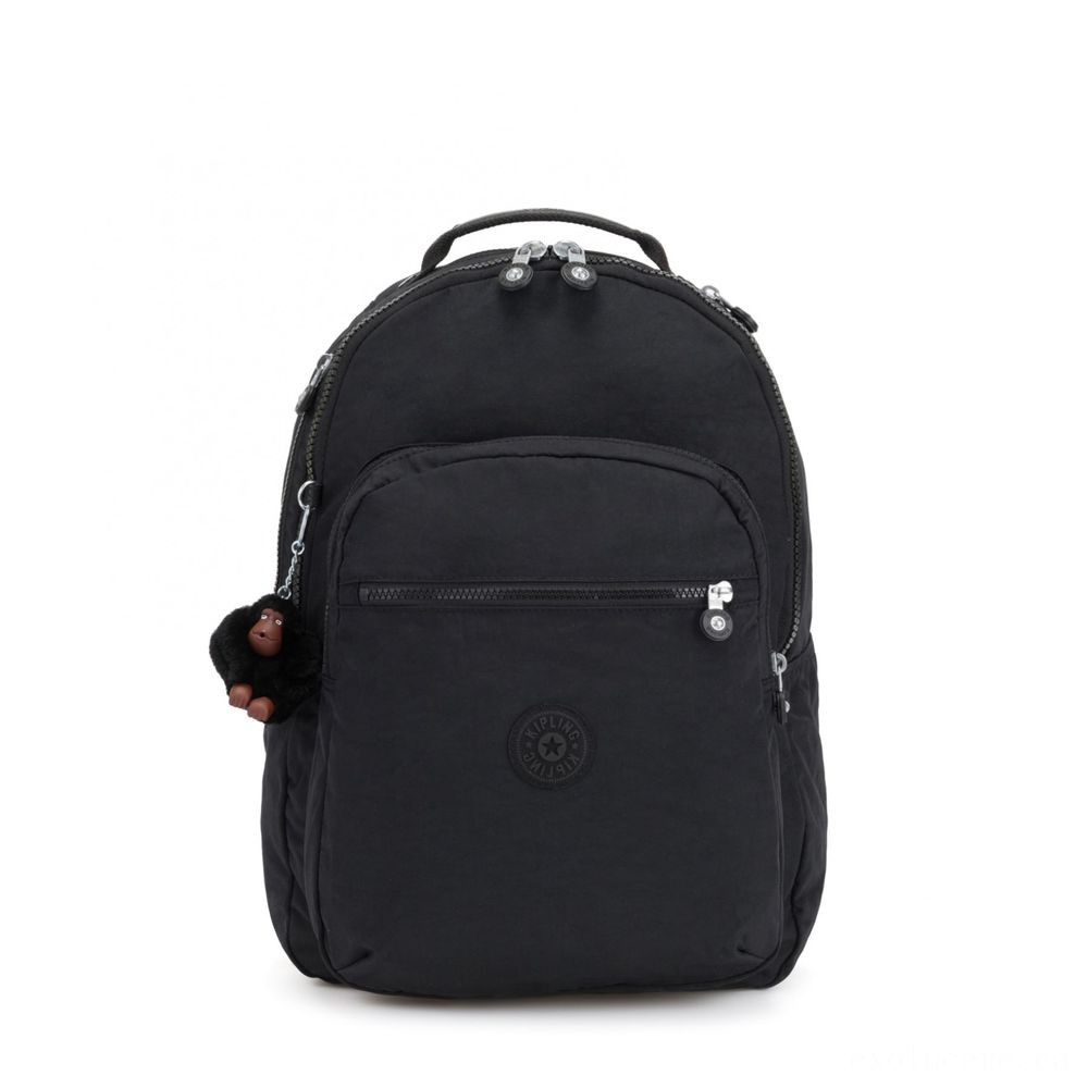 Kipling CLAS SEOUL Huge backpack along with Laptop pc Security Correct Black