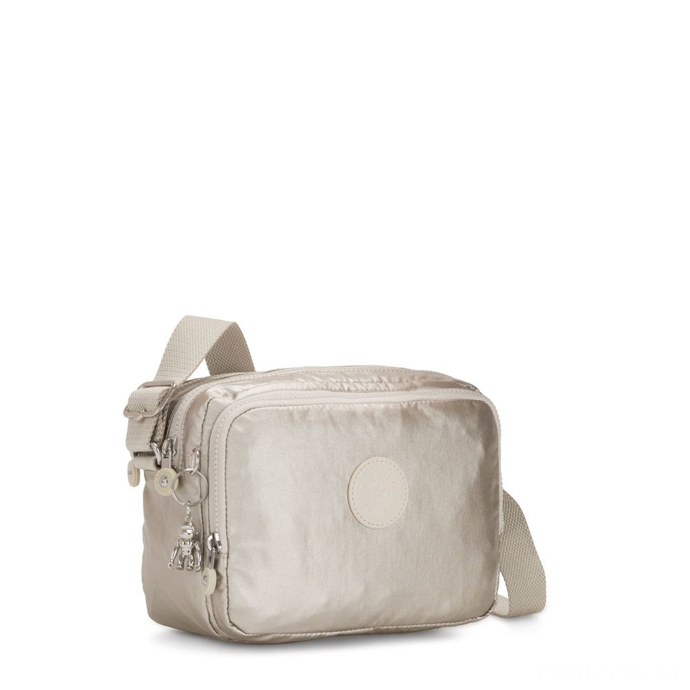 Black Friday Sale - Kipling SILEN Small Around Physical Body Purse Cloud Metallic. - Two-for-One Tuesday:£38[cobag5226li]