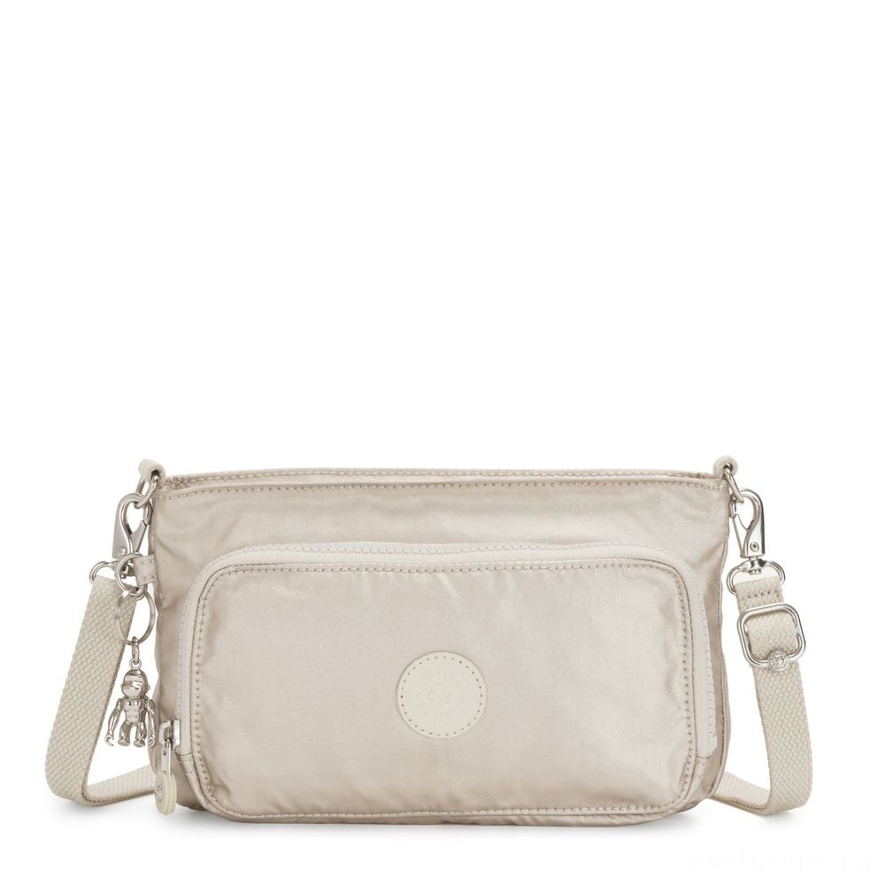 January Clearance Sale - Kipling MYRTE Small 2 in 1 Crossbody and Bag Cloud Metallic. - President's Day Price Drop Party:£37[nebag5228ca]