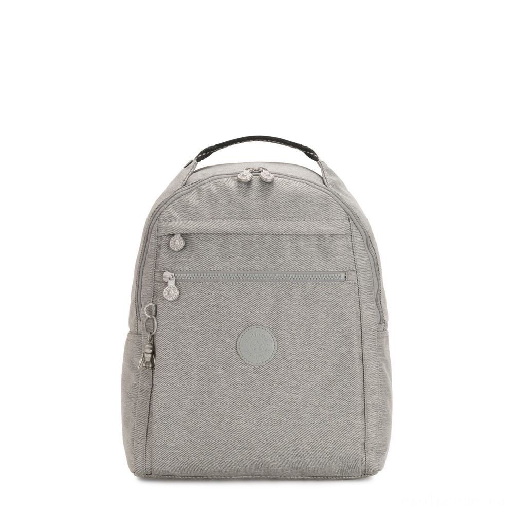 Buy One Get One Free - Kipling MICAH Channel Knapsack Chalk Grey. - Mother's Day Mixer:£38
