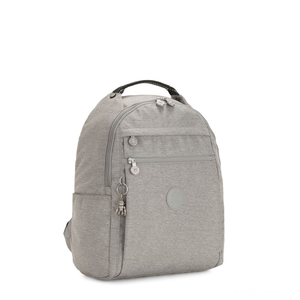 Kipling MICAH Medium Backpack Chalk Grey.