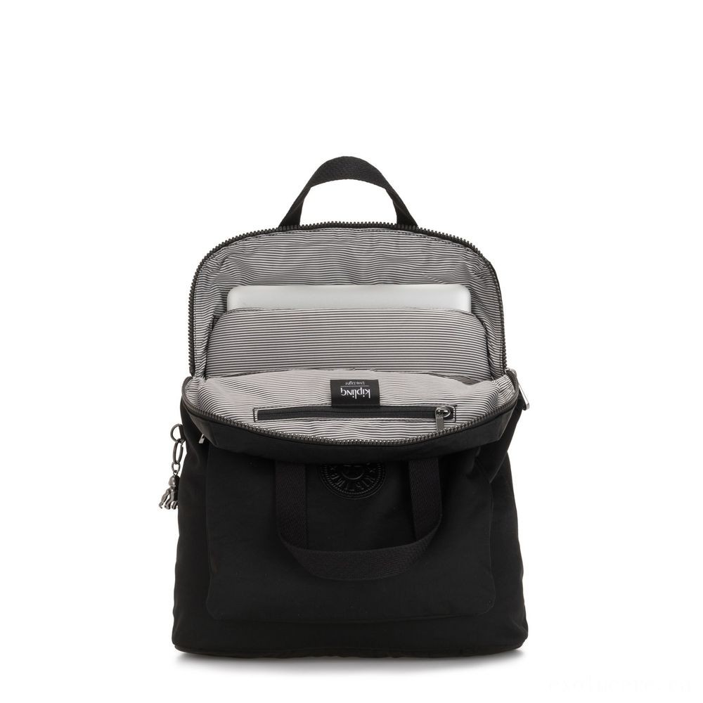 Kipling KAZUKI Big 2-in-1 Shoulderbag and also Backpack Abundant Black.
