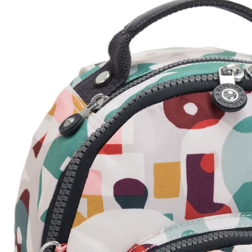 Kipling SEOUL S Small Backpack along with Tablet Computer Area Music Print.