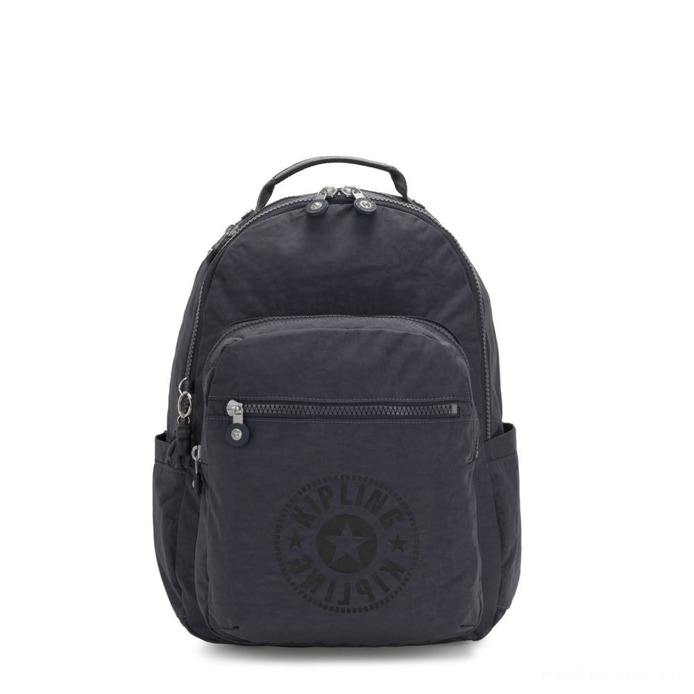 Going Out of Business Sale - Kipling SEOUL Water Repellent Knapsack along with Laptop Computer Compartment Night Grey Nc. - New Year's Savings Spectacular:£27