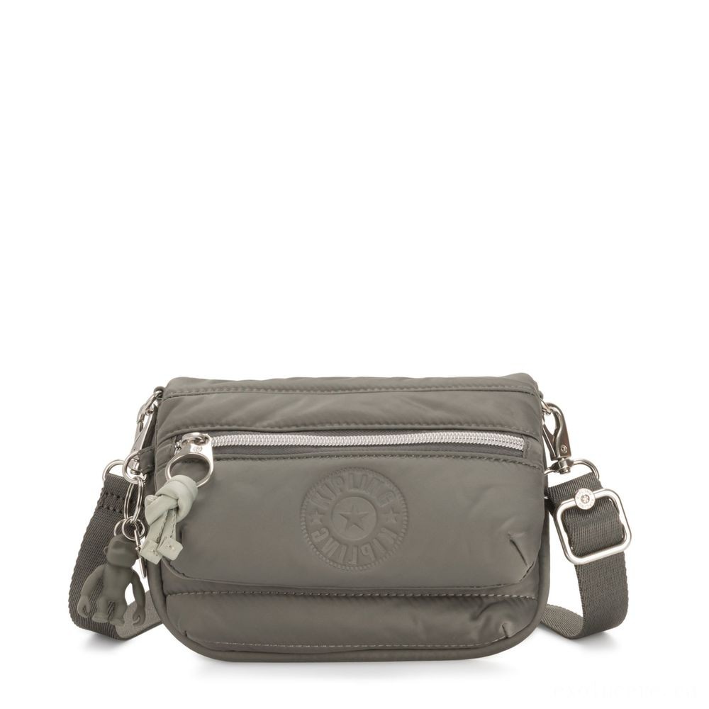 Three for the Price of Two - Kipling TULIA Small Smoke result 2-in-1 Crossbody/Bum Bag Mountain Grey. - Anniversary Sale-A-Bration:£40