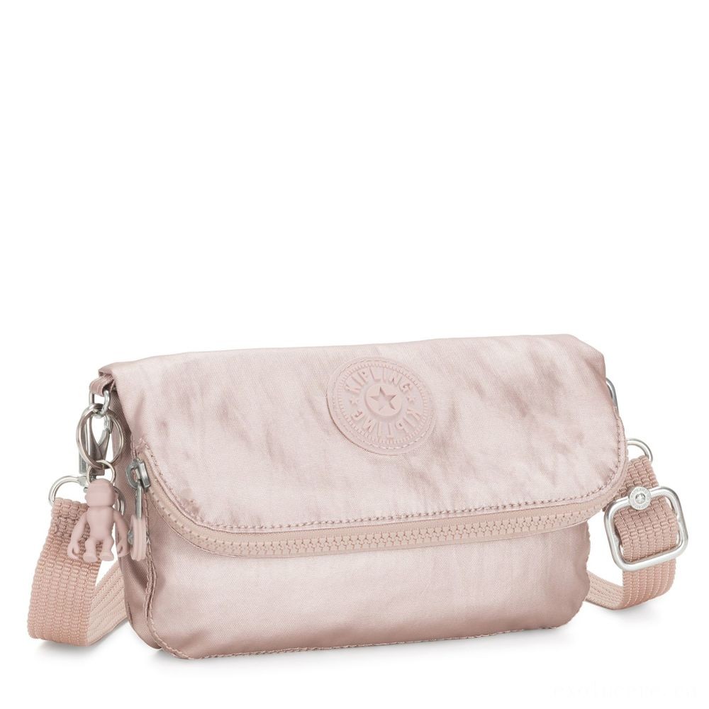 Unbeatable - Kipling IBRI Medium bag (along with wristlet) Metal Rose Female Strap - One-Day Deal-A-Palooza:£34[labag5282ma]