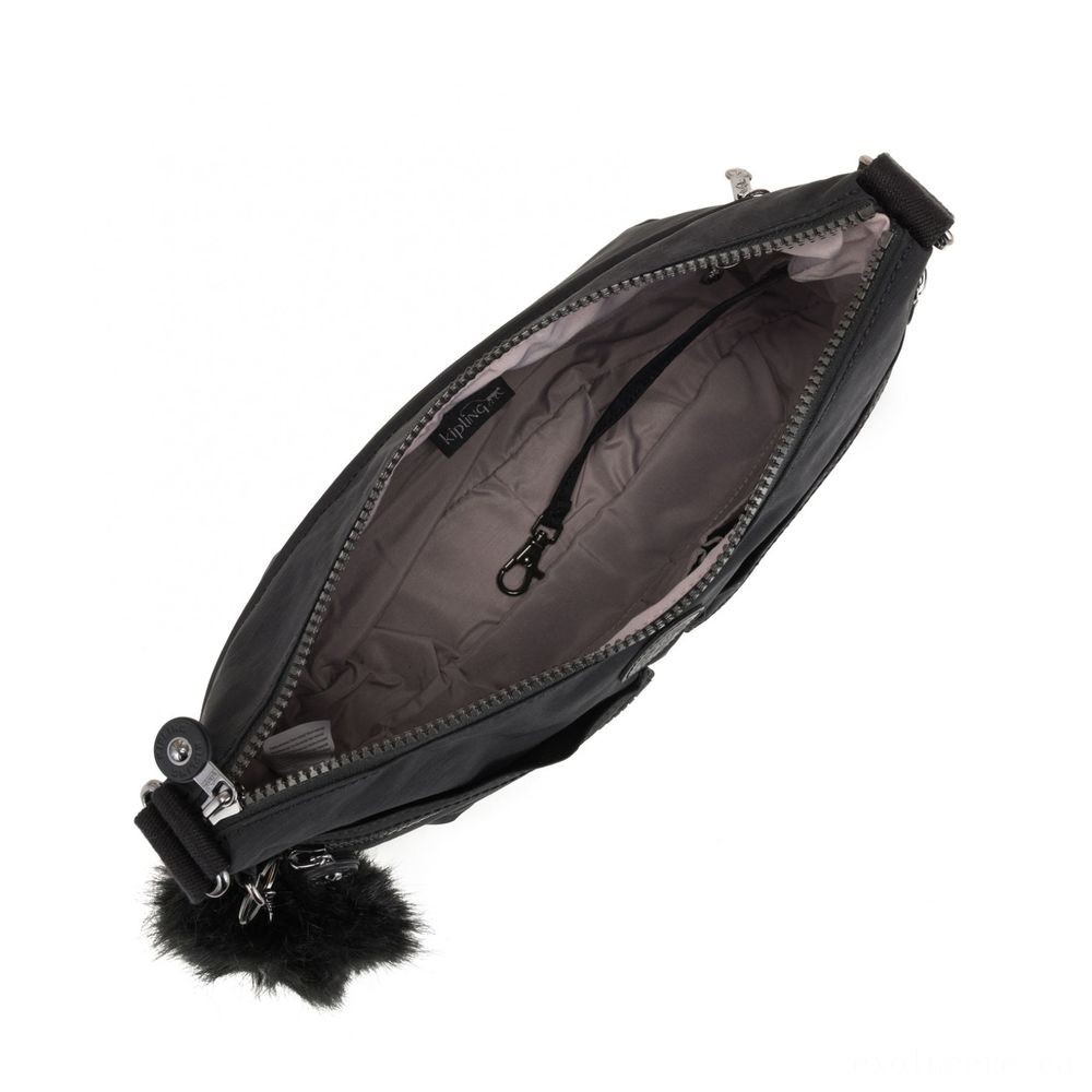 Discount - Kipling IZELLAH Channel Around Body Handbag True Dazz Black - One-Day:£35