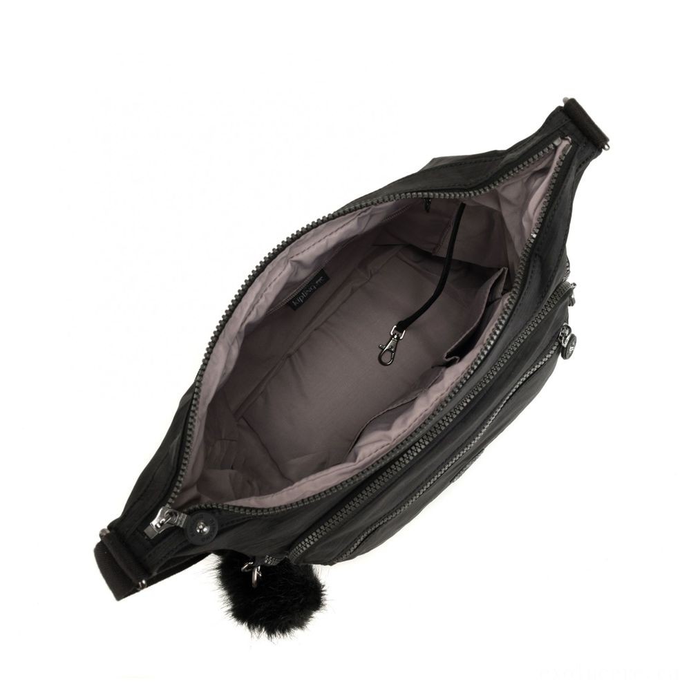 Kipling GABBIE Channel Shoulder Bag Correct Dazz Black.
