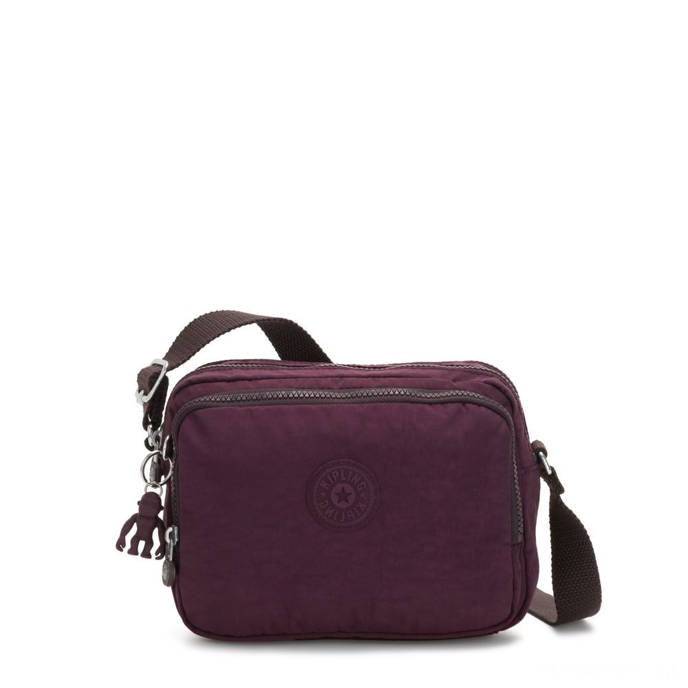 Curbside Pickup Sale - Kipling SILEN Small Around Physical Body Shoulder Bag Sulky Plum. - Spectacular:£34