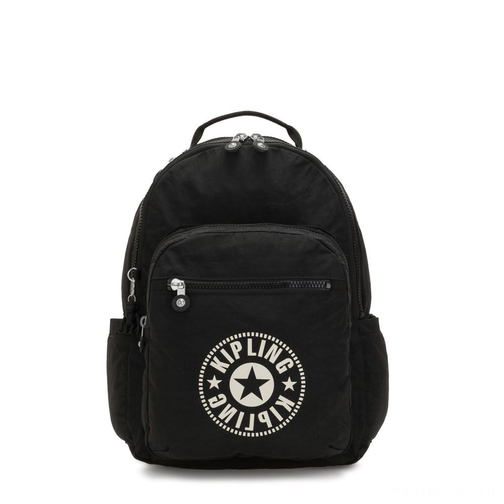 Kipling SEOUL Water Repellent Backpack along with Laptop Compartment Lively Afro-american.