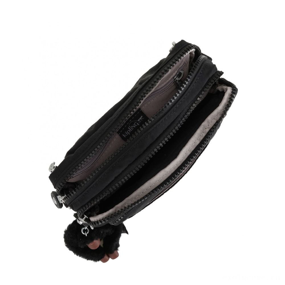 Kipling MULTIPLE Midsection Bag Convertible to Handbag True Black.
