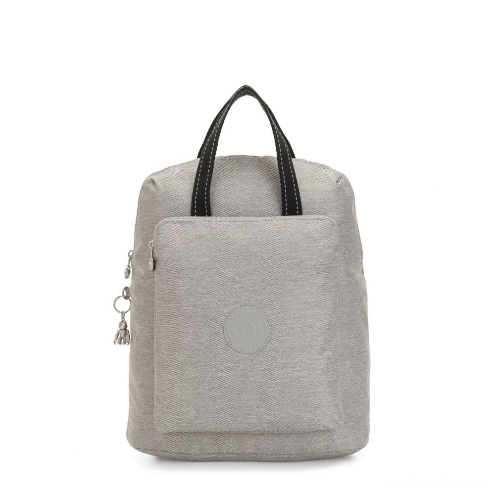 Kipling KAZUKI Large 2-in-1 Shoulderbag and Backpack Chalk Grey.