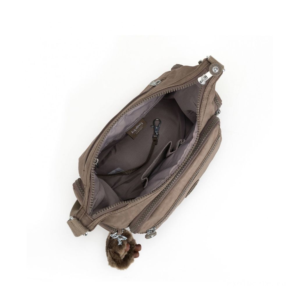 Kipling GABBIE S Crossbody Bag along with Phone Chamber True Light Tan.