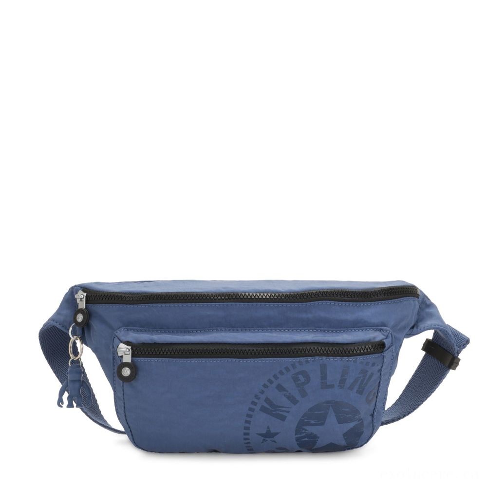 Kipling YASEMINA XL Sizable Bumbag Convertible to Crossbody Bag Soulfull Blue.