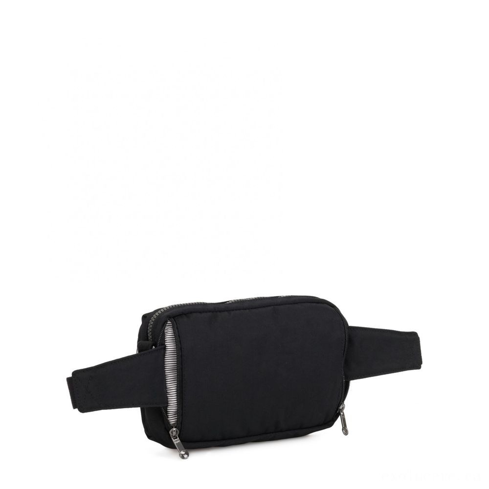 Blowout Sale - Kipling HALIMA Small 2-in-1 Waistbag and Crossbody Rich Black. - Unbelievable:£34